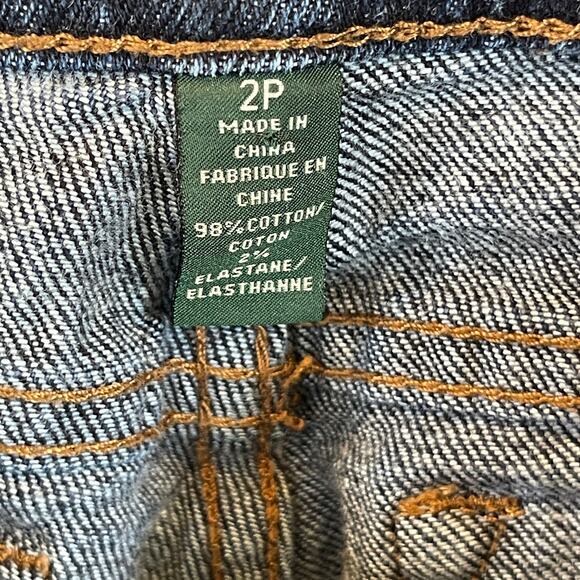 Lauren Ralph Lauren 2P Petite Wide-Legged Ankle Jeans - Picture 6 of 9